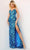 Jovani 08459 - Sequined Sweetheart Prom Gown Special Occasion Dress 00 / Royal