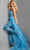 Jovani 08461 - V-Neck Sequined Jumpsuit With Overskirt Formal Pantsuits