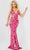 Jovani 08462 - Floral Sequined Evening Gown Evening Dresses 00 / Pink