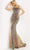 Jovani - 08472 Iridescent Embellished Sheath Dress Prom Dresses