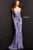 Jovani - 08481 Sequin Tie-Back Sheath Gown Prom Dresses 00 / Iridescent Purple