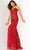 Jovani - 08481 Sequin Tie-Back Sheath Gown Special Occasion Dress 00 / Red
