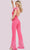 Jovani 08554 - Glittered V-Neck Jumpsuit Jumpsuit Dresses