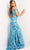 Jovani - 08607 Sequined Off Shoulder Long Gown Prom Dresses