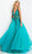 Jovani 08638 - Embellished V-Neck Prom Dress Prom Dresses 00 / Emerald