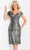 Jovani 08657 - Metallic Off-Shoulder Evening Dress Cocktail Dresses