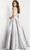 Jovani 09077 - Mikado Bateau Evening Gown Evening Dresses