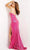 Jovani - 09105 Full Sequin One Shoulder High Slit Sheath Gown Special Occasion Dress