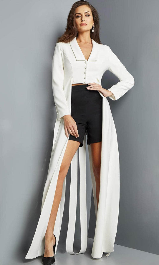 Jovani 09127 - Two Piece Long Sleeve Romper