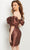 Jovani 09641 - Off-shoulder Puffed Sleeves Sweetheart Cocktail Dress Cocktail Dresses