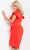 Jovani 09645 - V-Neck Peplum Evening Dress Cocktail Dresses