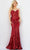 Jovani 09695 - Sequined Sheath Prom Dress Prom Dresses 00 / Red