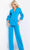 Jovani 09777 - Quarter Sleeve Bow Accent Pant Suit Formal Pantsuits
