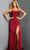 Jovani 09841 - Strapless High Slit Evening Gown Evening Dresses