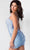 Jovani 09898 - Dual Straps Beaded Cocktail Dress Special Occasion Dress