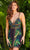 Jovani 09908 - Multicolored Palm-Detailed Dress Cocktail Dresses