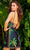 Jovani 09908 - Multicolored Palm-Detailed Dress Cocktail Dresses