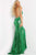 Jovani - 1012 Floral Appliques Sequined High Slit Gown Pageant Dresses