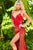 Jovani 1012 - V-Neck Sequin Prom Dress Pageant Dresses 00 / Red