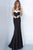Jovani - 12020 Strapless Trumpet Dress With Bow Back Detail Evening Dresses