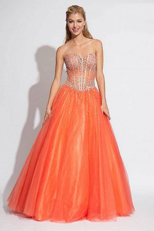 Jovani 1332 Beaded Corset A Line Prom Dress