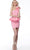 Jovani 1400 - Ruffled One-Shoulder Cocktail Dress Cocktail Dresses 00 / Pink