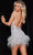 Jovani 220600 - Feather Illusion Homecoming Dress Homecoming Dresses