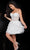 Jovani 22227 - Embellished Strapless Cocktail Dress Cocktail Dresses 00 / Off-White