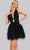 Jovani 22387 - Feather Skirt Homecoming Dress Cocktail Dresses
