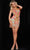 Jovani 22389 - V-Neck Sequin Embellished Cocktail Dress Cocktail Dresses