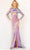 Jovani 22843 - High Neck Cutout Prom Gown Special Occasion Dress 00 / Purple