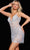 Jovani 22917 - Embellished V-Neck Homecoming Dress Cocktail Dresses 00 / Off-White