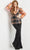 Jovani 23002 - Two-Piece Blazer Pantsuit Jumpsuit Dresses 00 / Neon Orange/Black