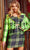 Jovani 23004 - Plaid-Printed Three-Piece Coords Homecoming Dresses