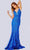 Jovani 23027 - Sequin Scoop Back Prom Dress Special Occasion Dress 00 / Royal