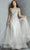 Jovani 23042 - Embellished A-Line Evening Dress Evening Dresses 00 / Silver