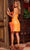 Jovani 23058 - Sequined V Neck Cocktail Dress Cocktail Dresses