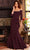 Jovani 23190 - Off-Shoulder Trumpet Evening Dress Special Occasion Dress 00 / Plum