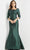 Jovani 23270 - Quarter Sleeves Asymmetrical Neckline Evening Dress Evening Dresses