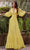 Jovani 23325 - Bishop Sleeve A-Line Prom Gown Evening Dresses 00 / Yellow