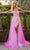 Jovani 23713 - Strapless Appliqued Prom Dress Prom Dresses 00 / Pink Multi