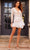 Jovani 23727 - Plunging Neck Ruffled Short Dress Party Dresses