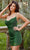 Jovani 23734 - Spaghetti Strap Beaded Dress Cocktail Dresses 00 / Green