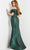 Jovani 24044 - Puff Sleeve Off-Shoulder Evening Gown Prom Dresses