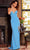 Jovani 24341 - Spaghetti Strap Sheath Prom Gown Special Occasion Dress 00 / Light-Blue