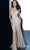Jovani - 2609 Beaded Deep V-neck Trumpet Dress With Train Evening Dresses