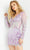 Jovani - 27205 Sequined V-neck Sheath Dress Cocktail Dresses