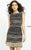 Jovani - 2920 Bateau Glitter Sheath Mini Dress Cocktail Dresses
