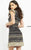 Jovani - 2920 Bateau Glitter Sheath Mini Dress Cocktail Dresses