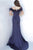 Jovani - 2944 Feathered Off-Shoulder Trumpet Dress Evening Dresses